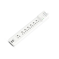 【CyberPower】P0718UB0-TW白色單入組 多功能防突波延長線 電磁波干擾保護