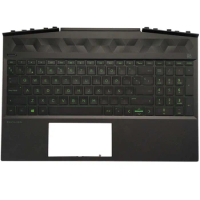 New Spanish Latin Laptop Keyboard For HP Pavilion 15-DK 15T-DK TPN-C141 with palmrest upper cover backlight