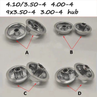 4 Inch Wheel Hub 4.10/3.50-4 4.00-4 3.00-4 Aluminum Alloy Wheel Rims for MIni Motorcycle Electric Scooter Gas Scooter ATV