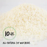 10 lbs Soy Wax Beads for Candle Making , Microwavable Soy Wax Beads , Premium Soy Candle Making Supplies