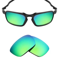 SNARK POLARIZED Resist SeaWater Replacement Lenses for Oakley Badman Sunglasses Emerald Green