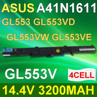 ASUS 4芯 A41N1611 日系電芯 電池  0B110-00470000 ASUS GL553 GL553VD GL553VW GL553V GL553VE