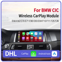 2023 Wireless Apple Carplay Module Android Auto Interface Retrofit E90 E60 E87 E92 F10 F20 for BMW CIC CarPlay