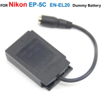 EP-5C DC Coupler EN-EL20 Dummy Battery Fits Power Adapter Supply For Nikon 1J1 1J2 1J3 1S1 1V3 1AW1