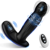 AAV 360 Degree Rotating Prostate Massager Dildo Anal Plug Vibrator Prostate Stimulor Toys with 7 Mode Butt Plug Sex Toys for Men
