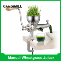 CANDIMILL Wheatgrass Juicer Manual Auger Slow Squeezer Wheat Grass Soft Fruit Vegetable Orange Juice Press Extractor