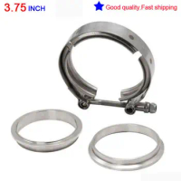 3.75" INCH V Band Clamp Turbo Downpipe 304 Stainless Steel Female Male Flange