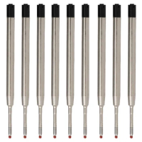 50Pcs/Lot Metal Replaceable Gel Pen Refills Writing Smoothly 3.9in Black Ink 0.5mm Tip For Parker Pens School Office Stationery