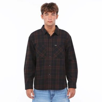 VOLCOM MLH HUNKSTONE LONG SLEEVE SHIRT Cacao L