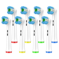8x Replacement Toothbrush Heads Compatible with Oral B Braun Professional Electric Brush Head for Polishing Cup Whitening Action