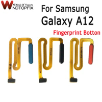 For Samsung A12 Fingerprint Sensor Home Menu Button Flex Cable Ribbon Replacement Parts For Samsung Galxay A12 A125F Fingerprint