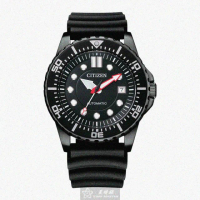 【CITIZEN 星辰】CITIZEN星辰男錶型號CI00013(黑色錶面黑錶殼深黑色矽膠錶帶款)