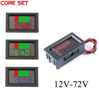 0.56'' LCD 12V-72V Lead Lead-acid Battery Charge Level Indicator Digital Lithium Battery Capacity tester car voltage display