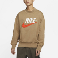 Nike 大學T Trend Over Sweatshirts 男款 厚實面料 雙重縫線 超寬鬆 穿搭 棕 橘 DM5274-258