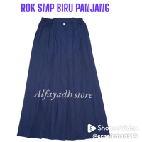 Seragam Sekolah SMP Rok Panjang Rempel Lipit Warna Biru untuk Perempuan - Fashion, Jepit
