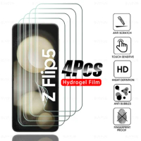 4PCS Full Cover Curved Hydrogel Films For Samsung Galaxy Z Flip5 Flip4 Flip3 Screen Protector Not Glass Samsun ZFlip ZFlip 5 4 3