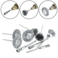 Mata Mini Sikat Kawat Bor 9pcs Set Wire Grinder Brush Polishing Karat Pen Mangkok Piring JI-9