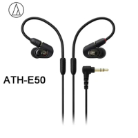 Audio Technica ATH-E50 Detachable Professional Recording Stage Earphones Dual Dynamic Monitor In-ear Headset