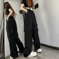 celana casual pants loose overalls wide leg pants