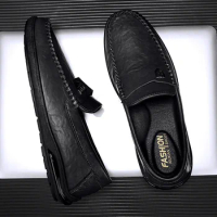Boat Shoes Slip-On Shoes Fashion Man Loafers Classics Breathable Daily Casual Leather Shoes