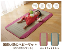 日本製 2色 IKEHIKO 夏日涼感墊 15mm厚墊款 70×120cm    九州藺草涼蓆