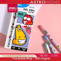 Deli Larva G32 Pulpen Ballpoint School Gel Pen Pulpen Pelajar 0.5mm