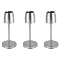 3X Stainless Steel Telescopic Ashtray Floor Standing Ash Tray Ashtray Metal Large Windproof Ashtray Smoking Accessories