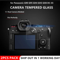 2PCS S5 S5II S5M2 Camera Original 9H Camera Tempered Glass for Panasonic G90 G95 GH4 GH3 DC-S5 Camera LCD Screen Protector
