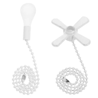 2 Pcs Chandelier Pull Chain Extension Lightbulbs Chains Fan Beaded Ceiling Extender Glass Decorative Pulls For Bathroom Fans
