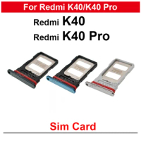 Sim Card For Redmi K40/K40 Pro Sim Tray Holder Socket Slot Repair Replacement Parts