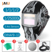 DIN4/9-13 Automatic Li battery Welding mask Solar Electric TIG MIG Welding helmet Auto Darkening Welder Mask Welder helmet