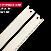 600mm 6V Backlight Bar Tv Repair For Samsung 55inch 2Pcs/Set Led Strip Light UA55MU6700 UE55MU7400 UE55KU6470 55KU6500 HG55AE890