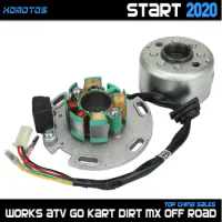 Motorcycle AC Ignition Magneto Stator Rotor kit For 150 Lifan 150cc LF150 Horizontal Engine Dirt Pit Bike Monkey Parts