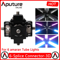 Aputure Amaran 6-Splice Connector for Amaran T2C T4C PT4c PT2c Tube Lights (Three Dimensional)