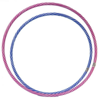 9號 呼拉圈 一般雙色呼啦圈 (藍白色)/一個入(促50) 直徑約54cm 表演大會操用呼拉圈 台灣製造-群