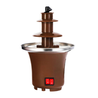 【台灣現貨】110V 新品家用巧克力噴泉機 自動融化火鍋熔漿機 帶加熱融化塔自制巧克力漿