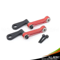 Metal Radius Arm Set - Red for ALZRC - Devil 380 FAST RC Helicopter