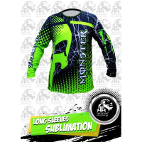 Fully Sublimated Long Sleeves for Men \Monster Energy\""