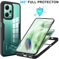 360 Full Shockproof Silicone Case For Xiaomi Redmi 13C 12C 12 10C 9 9A 9T 9C Note 12 11 10 S 9 Pro A1 A2 Poco X5 F5 X4 F3 Pro