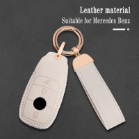 Remote Leather Car Key Case Cover For Mercedes Benz E Class W213 E200 E260 E300 E320 Protector Shell Auto Accessories