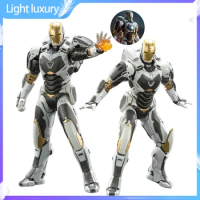 Hot Zd Toys Marvel Iron Man Mk39 1/10 Anime Action Figure Collection Model Doll Room Decoration Adult Toy Robot Halloween Gift