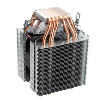 6 Pipes Computer Cpu Cooler Fan Heatsink For Lag1156/1155/1150/775 Intel Amd