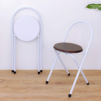 E-Style 鋼管(木製椅座)折疊椅/餐椅/工作椅/洽談椅-二色