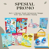 [BELI 2 GRATIS 1 DORAEMON GOYANG ]TRACK DUCK SPIDERMAN HELLO KITTY MICKEY ELECTRIC SLIDE - MAINAN TR