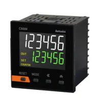 CX6M-1P4 Counter/Timer, W72xH72mm, 6-Digit, LCD, 1 Preset, PNP or NPN Input, Prescale value setting, Relay SPDT(1c) 250VAC 3A, N