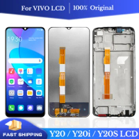 6.51" Original For VIVO Y20 V2029 / Y20i V2027 V2032 LCD Display Touch Screen With Frame Digitizer Assembly For vivo Y20s Lcds