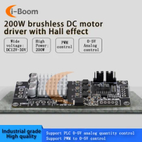 DC12V~30V 200W Motor Driver Control Module BLDC 3-Phase DC Brushless with Hall Motor Controller PWM Motor Control Board