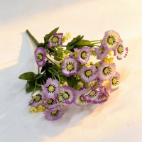 Hoa giả ấm áp phong cách đồng quê – bó hoa leo (morning glory) 7 cành, trang trí, làm cảnh quan, hoa