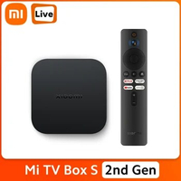 Global Version Xiaomi Mi TV Box S 2nd Gen 4K Ultra HD Quad Core Dolby Vision Dual-band Wi-Fi Google Assistant Media Player