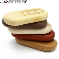 JASTER 1PCS free custom logo wooden usb flash drive pendrive 4G 8GB 16GB 32GB 64GB 128GB external storage USB memory stick